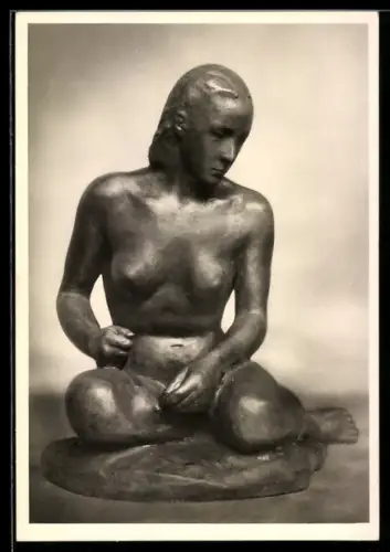 AK Richard Scheibe: Sinnende, Plastik