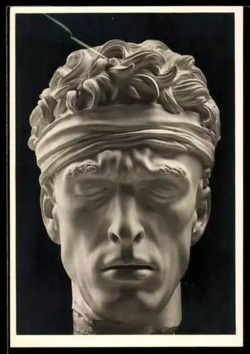 Künstler-AK Arno Breker: Kopf des Verwundeten