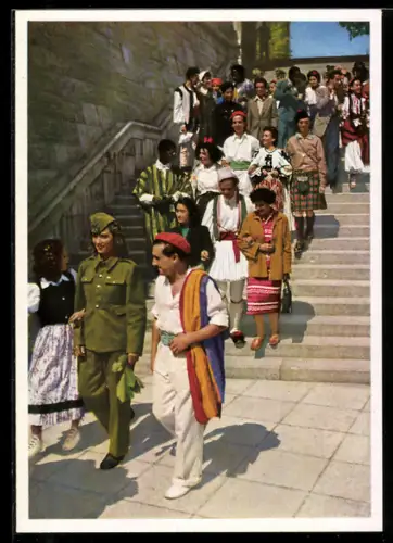 AK Die Jugend der Welt will den Frieden, DDR-Propaganda