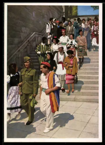 AK Die Jugend der Welt will den Frieden, DDR-Propaganda