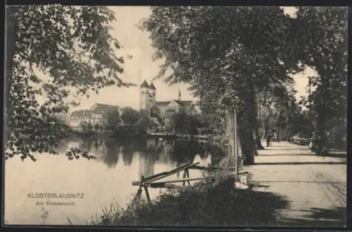 AK Klosterlausnitz, Blick auf den Klosterteich
