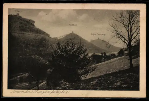 AK Annweiler am Trifels, Trifels, Anebos, Scharfenberg