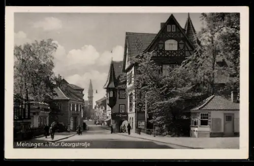 AK Meiningen i. Thür., Georgstrasse