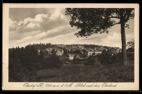 AK Oberhof /Thüringen, Blick nach dem Oberland