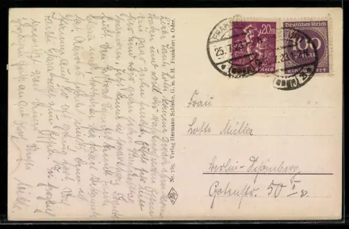 AK Frankfurt a. d. Oder, Rathausplatz