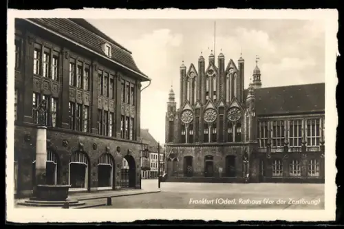 AK Frankfurt /Oder, Rathaus vor der Zerstörung