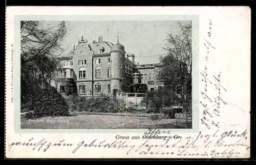 AK Oldenburg i. Gr., Elisabeth-Anna-Palais