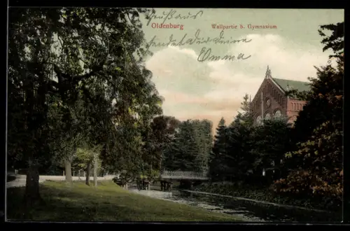 AK Oldenburg, Wallpartie bei Gymnasium