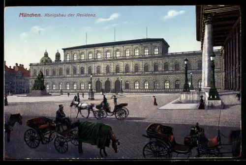 AK München, Königsbau der Residenz