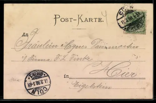 AK Bacharach /Rhein, Ortsansicht am Rhein