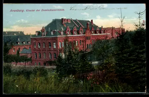 AK Arenberg, Kloster der Dominikanerinnen, Aussenansicht mit Umgebung