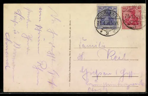 AK Engers / Rhein, Dampfer Kaiserin Auguste Victoria auf dem Rhein