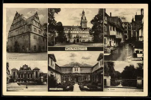 AK Wolfenbüttel, Marstall, Lessinghaus, Schloss