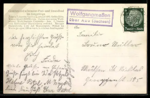 AK Neustädtel, Strandbad Filzteich