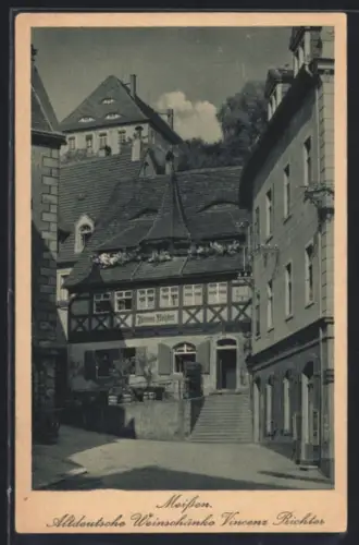 AK Meissen, Altdeutsche Weinschänke Vinzenz Richter