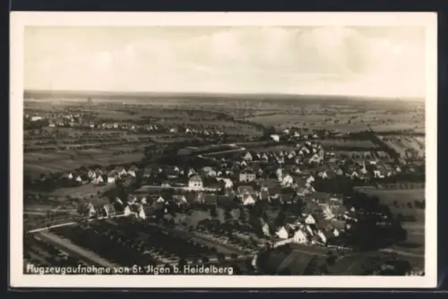 AK St. Ilgen b. Heidelberg, Flugzeugaufnahme des Ortes