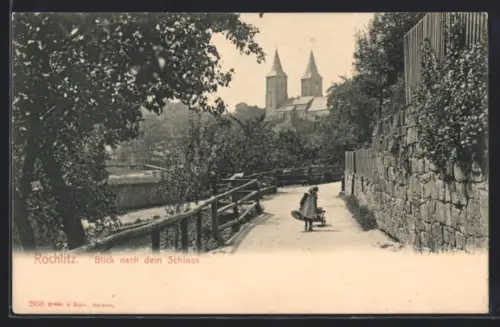 AK Rochlitz, Blick nach dem Schloss