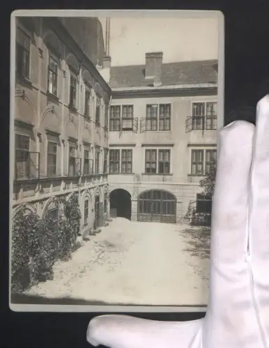 Fotografie Ansicht Wien, Palais Porcia in der Herrengasse 23, Hofansicht