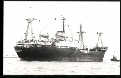 Fotografie Sowjetisches Frachtschiff Lara Mikheyenko aus Vladivostok in Heckansicht