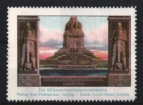 Reklamemarke Leipzig, Völkerschlachtdenkmalweihe 1913