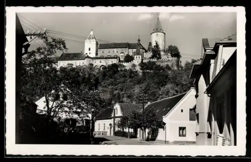 AK Krivoklát, Cástecný pohled i ulice