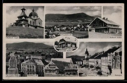 AK Frankstadt, Radhost-kaple, Sv. Cyril a Meth, Javornik utulna, Radegast, Radhost utulna