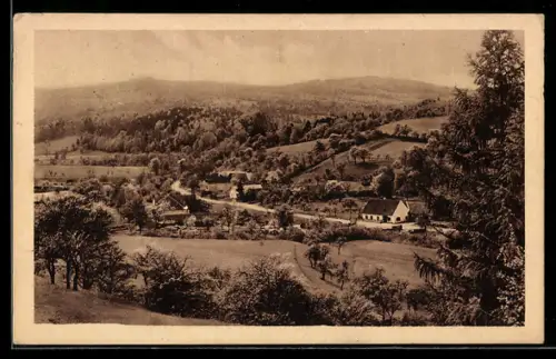 AK Böheimkirchen, Fahrafeld vom Berghang aus