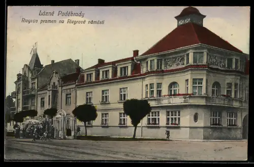 AK Lázne Podebrady, Riegruv pramen na Riegrove námestí