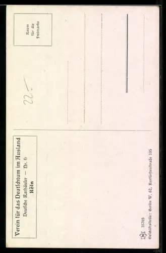 AK Köln, Blick auf das Rathaus