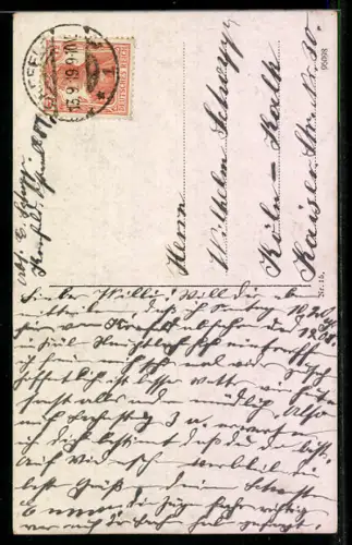 AK Crefeld, Rathaus mit Westwall