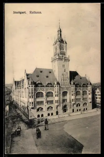 AK Stuttgart, Rathaus am Hauptplatz
