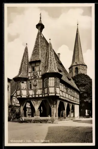 AK Michelstadt i. Odw., Altes Rathaus