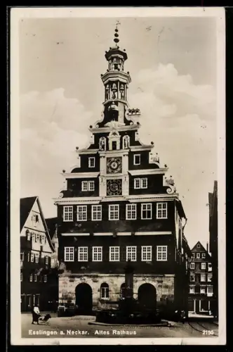 AK Esslingen, Fassade vom alten Rathaus