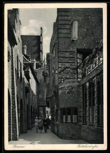 AK Bremen, Motiv aus der Böttcherstrasse