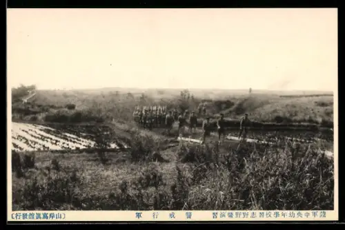 AK Japanische Truppen auf dem Marsch