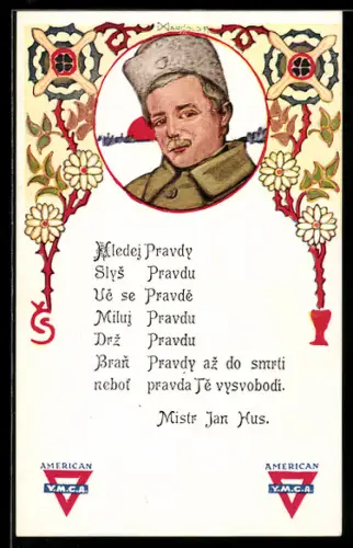 AK Portrait eines tschechischen Soldaten in Uniform