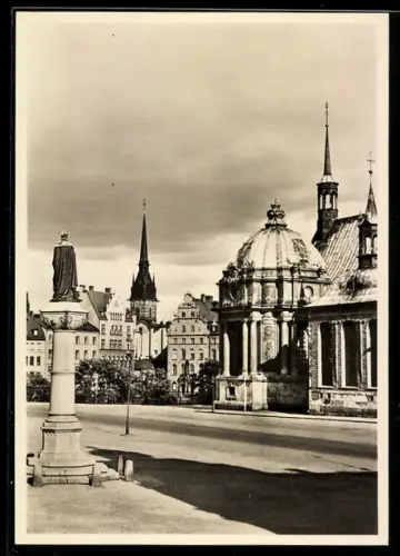 AK Stockholm, Altstadtblick vom Birger Jarls torg aus, Riddarholmen