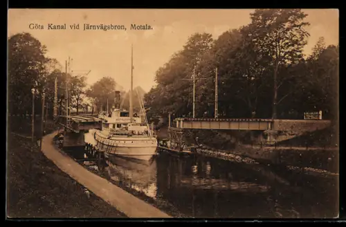 AK Motala, Göta Kanal vid Järnvagsbron