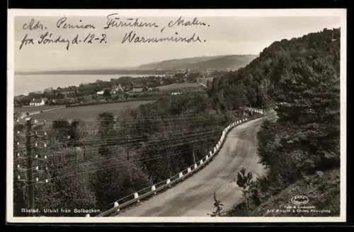 AK Bastad, Utsikt fran Solbacken