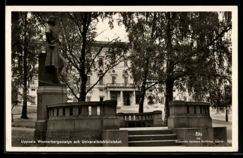 AK Uppsala, Wennerbergsstatyn och Universitetsbiblioteket