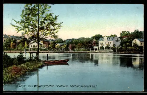 AK Woltersdorf bei Erkner, Schleusenbecken der Woltersdorfer Schleuse