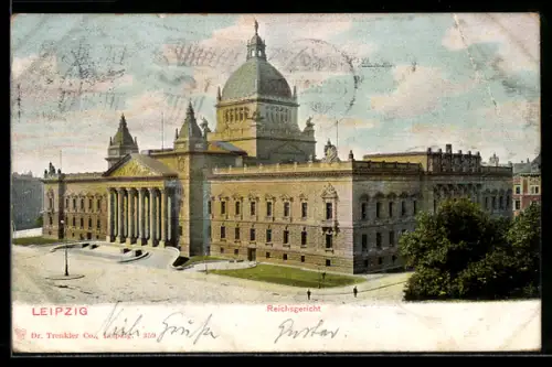 AK Leipzig, Blick zum Reichsgericht