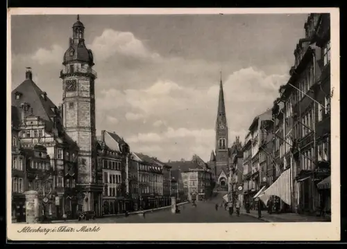 AK Altenburg i. Thür., Partie am Markt