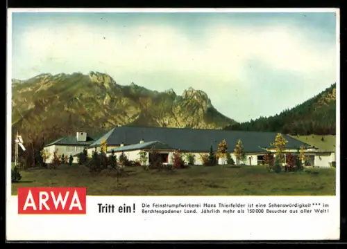 AK Berchtesgaden, ARWA, Feinstrumpfwirkererei Hans Thierfelder