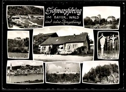 AK Schwarzhöring /bayr. Wald, Schloss Rathmannsdorf, Totentafel, Vilshofen