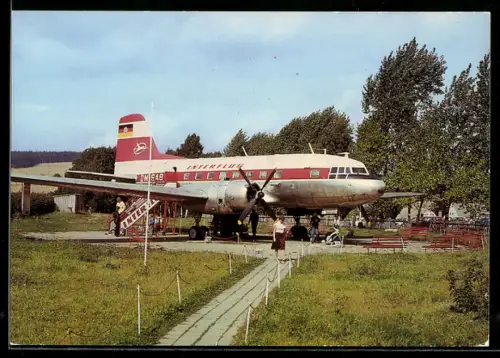 AK Cämmerswalde /Brand-Erbisdorf, Schauflugzeug IL 14