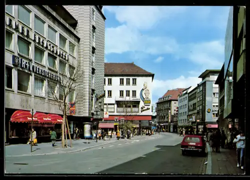 AK Kaiserslautern, Eisenbahnstrasse mit R+V Versicherung