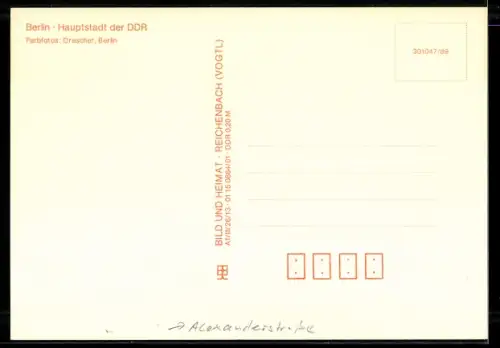 AK Berlin, Weihnachtsmarkt mit Riesenrad, Alexanderstrasse