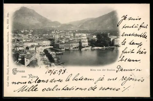 AK Riva del Garda, Vista del bastione e del porto