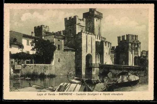 AK Sirmione /Lago di Garda, Castello Scaligero e Ponte elevatoio